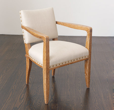 Bas Dining Chair With Arms, Narrow Dining Chairs With Arms